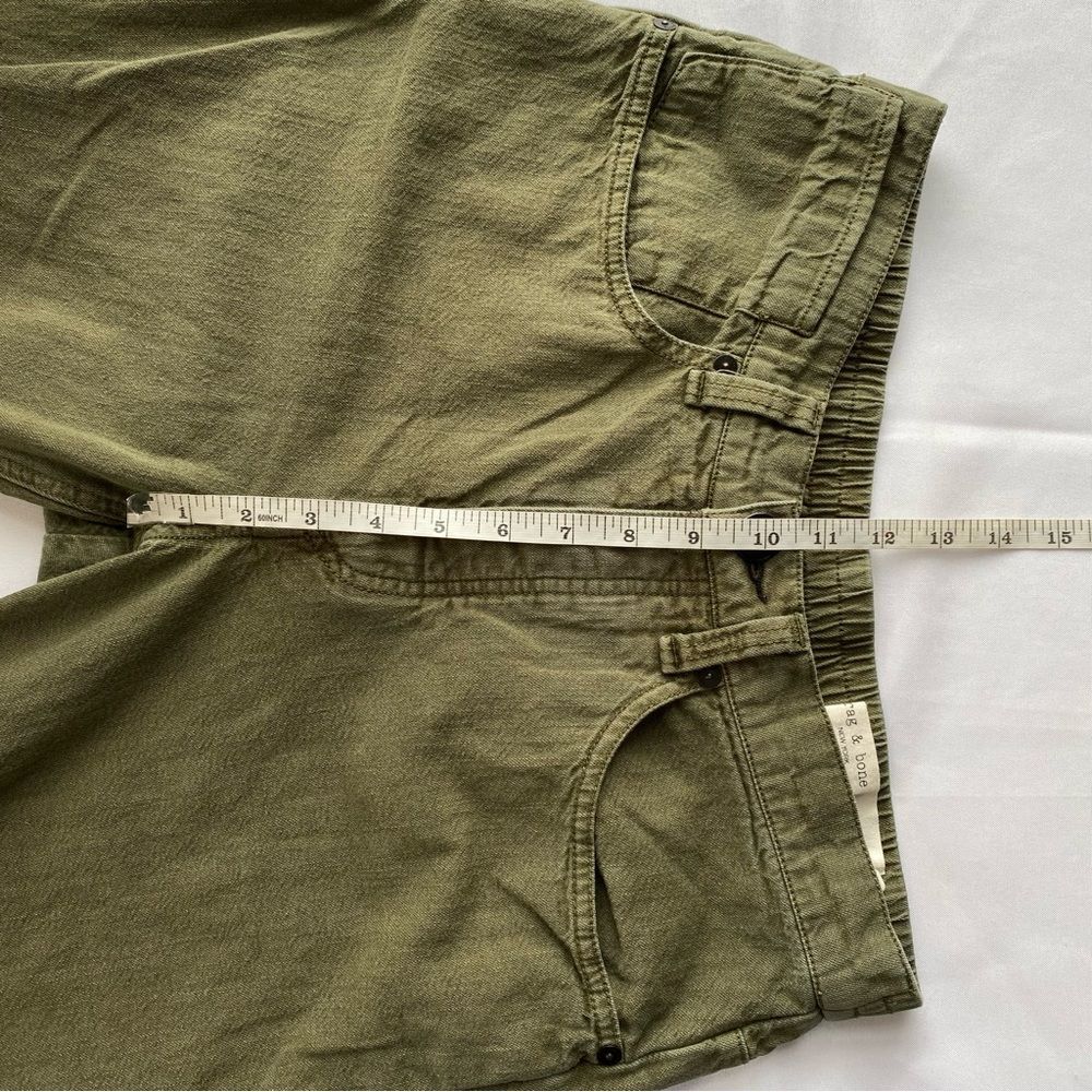 rag & bone Olive Drab Engineered Cotton Boho Jogger Pants Size 27 Best Seller - Picture 15 of 16